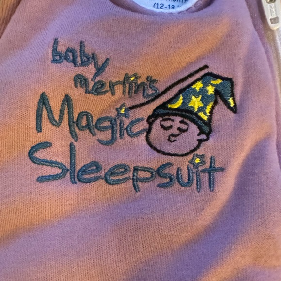 Baby Merlin's Magic Sleepsuit Small (3-6 months) - Purple - Picture 2 of 7